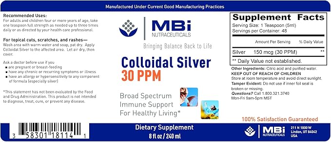 Colloidal Silver 30 PPM