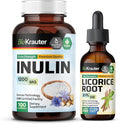 BIO KRAUTER Inulin 100 Capsules &amp Licorice Root Tincture 2 Fl. Oz.