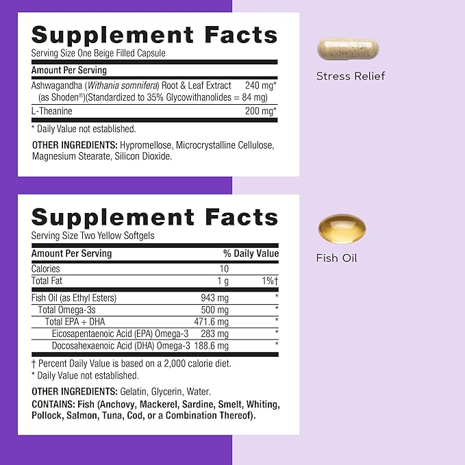 GNC Women's Stress Relief Vitapak Stress &amp Cortisol Management 30 Count