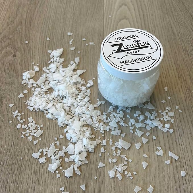 Authentic Zechstein Inside Bulk Magnesium Flakes: Magnesium Chloride Flakes for Baths | Pure Organic Transdermal Elemental Magnesium - 10 LB Bag