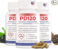 Natural Blood Pressure Support Supplement: 8-in-1 Formula With Black Odorless Garlic High-absorption CoQ10 (pack of 3)