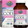 Garden of Life Vitamin Code Multivitamin for Women 50 &amp Over 240 Capsules for Women 50 Plus with B Vitamins Vitamins A C D3 E &amp K CoQ10 Probiotics &amp Enzymes