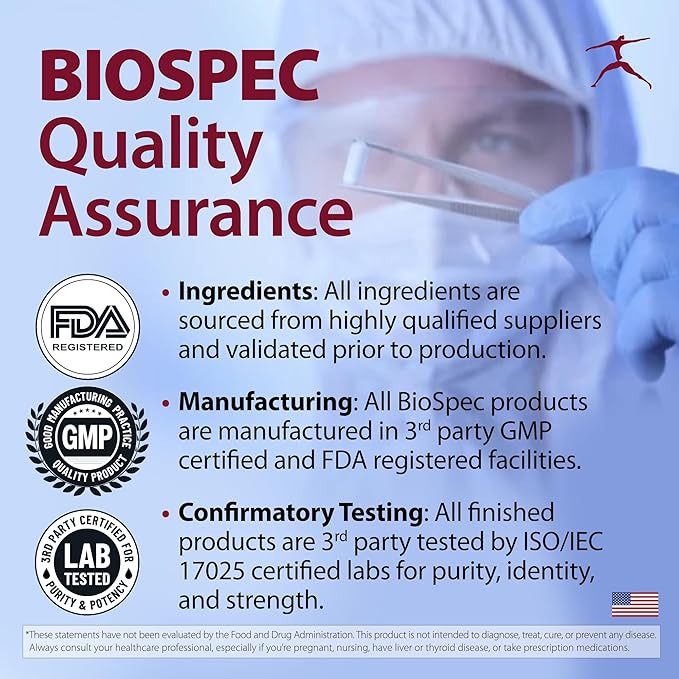 BIOSPEC NUTRITIONALS Probiotic-5 – Broad-Spectrum Probiotic Complex w/ 5 Billion Microorganisms and 5 Unique Strains per Capsule