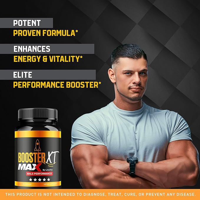 (3 Pack) Booster XT For Men MAX Strength Men's Supplement Booster XT Booster XT for Men Reviews BoosterXT Booster XT Reviews Buster XT Booster X T Capsules Pro Supplement Pastilla 180 Capsules