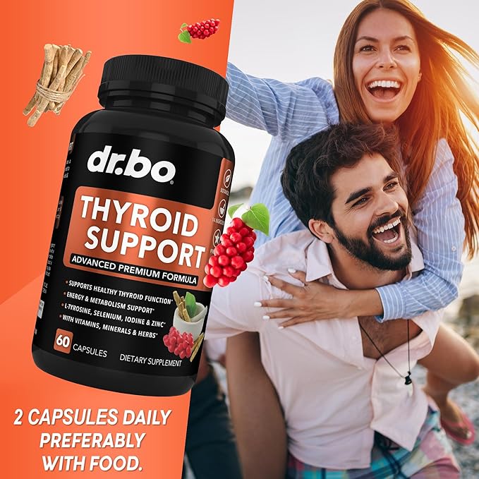 Thyroid Support &amp Female Balance for Women - Metabolism &amp Mood Thyroid Supplement Complex &amp Women's Wellness Organic Balance Supplements Liquid Drops &amp Period Support