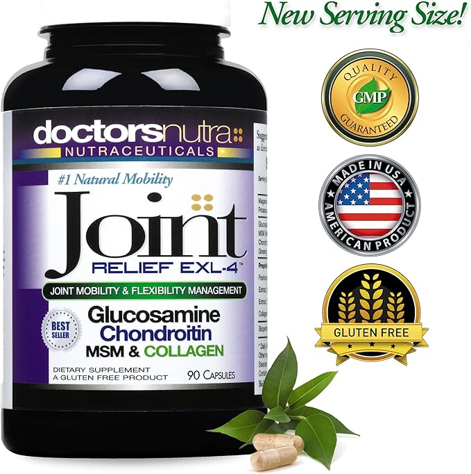 Joint Support Supplement (Pack of 2) with Glucosamine Chondroitin MSM and Turmeric