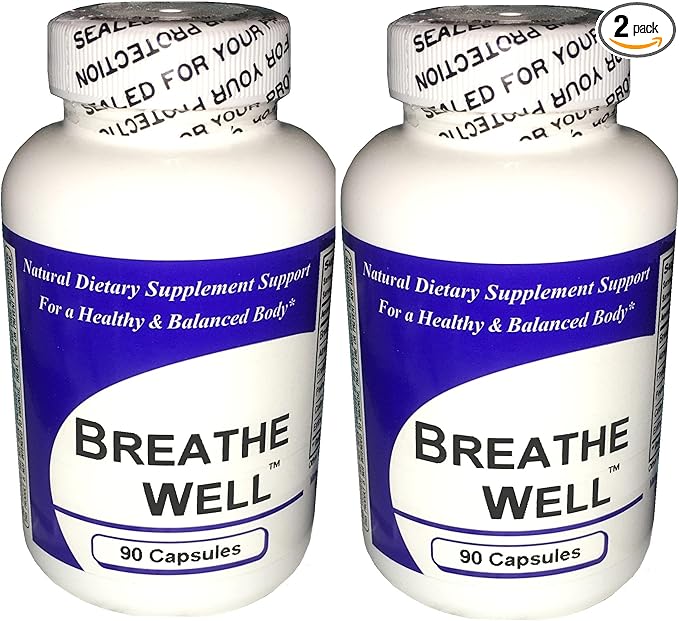 Breathe Well (90 Capsules) - Concentrated Herbal Blend - Dietary Supplement -2 Pack