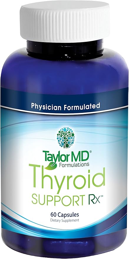 Thyroid Supplement Rx – Natural Blend of Iodine Tyrosine Schisandra Coleus Forskohli Ashwagandha and More – Best Mix of Thyroid Metabolism - Physician Formulated &amp Clinically Tested – Guarante