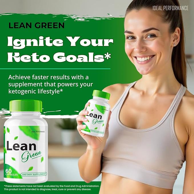 Lean Green Keto Capsules LeanGreen Advanced Formula Supplement Pills - Maximum Strength Lean Green All Natural Keto Pills LeanGreen Capsules Lean Green Pills Reviews (3 Pack)