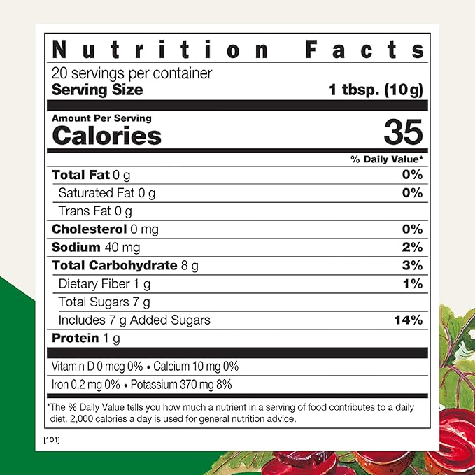 Salus Red Beet Crystals - Organic Nutritional Beet Root Powder Mix - Superfood Powder Supplement with Vitamin C Folate Magnesium &amp Potassium - 7 oz