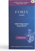 mellö Magnesium Supplement Superblend Powder - Magnesium Glycinate with L-Theanine GABA and Trace Minerals - Supports Sleep Relaxation and Balanced Energy - Pomegranate Flavor 10-Pack Singles