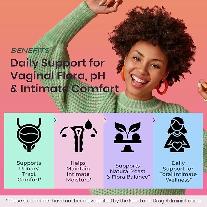 UTI Flora &amp Odor Pro+ &amp UTI Yeast &amp pH Pro+ | Pack of 2 | Vaginal Probiotics for Feminine Hydration &amp Freshness Support | Third-party Tested cGMP Facility Vegan Non-GMO Gluten-Free
