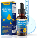 Methylene Blue Pharmaceutical Grade USP Grade Boost Energy Enhance Focus &amp Cognitive Support cGMP Certified Gluten-Free Methylene Blue 1% Drops 2 FL OZ (59.2 mL)