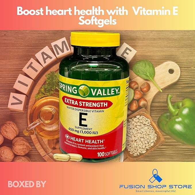 Vitamin E- 1000 iu softgels 100ct (Pack of 1) Boxed by Fusion Shop Store