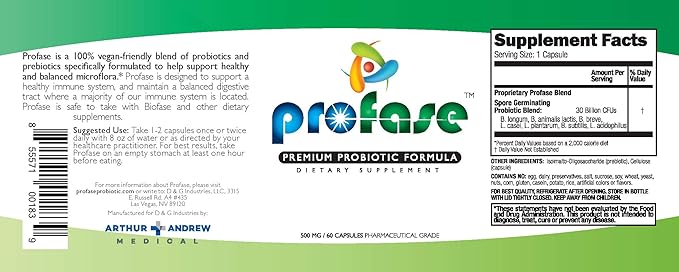 Biofase-Enzyme &amp Profase-Probiotic Kit - Biofilm Defense Supports Healthy Digestion &amp Your Flora Balance - Small Kit