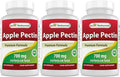 Best Naturals Apple Pectin 700 mg - Dietary Fiber - Intestinal Support - 120 Capsules (120 Count (Pack of 3))