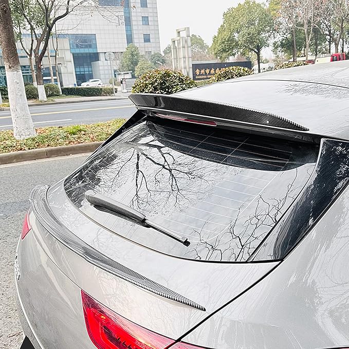 Roof+Rear Trunk Spoiler Wing for Benz CLA Class X118 CLA35/45 AMG 2019-2023 Black