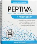 Peptiva Digestive Enzyme Supplement + ProDigest - Helps with Bloating Gas Constipation - 30 Count