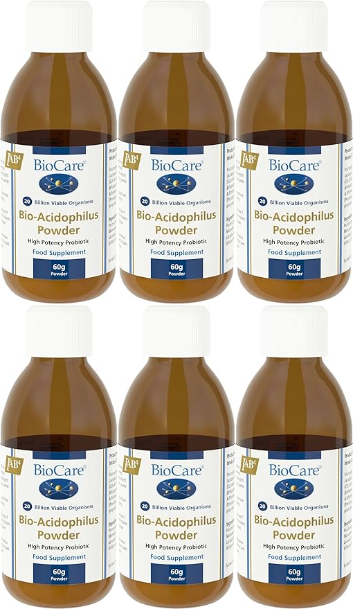 (6 Pack) - Biocare - BioAcidophilus Powder | 60g | 6 Pack Bundle