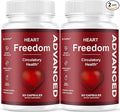 (2 Pack) Heart Freedom - Heart Freedom Capsules Official HeartFreedom Pills All Natural Ingredients - Maximum Strength Premium Advanced Formula Support Health &amp Wellness 120 Capsules for 2 Mont