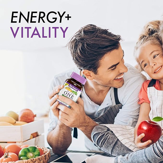 Bluebonnet Nutrition Maxi One (with Iron) Whole Food Multiple Enzymes Energy Vitality Gluten-Free Kosher Dairy-Free Vegetarian Friendly Soy-Free Non-GMO 90 Vegetable Capsule 3 Month Supply
