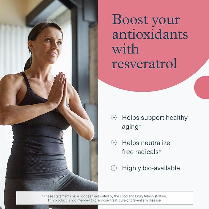 Youtheory Resveratrol Advanced Antioxidant Formula - Premium Antioxidant Supplement with Super-Fruit Blend - Contains ResVida - Dairy Soy &amp Gluten Free - 290 Tablets