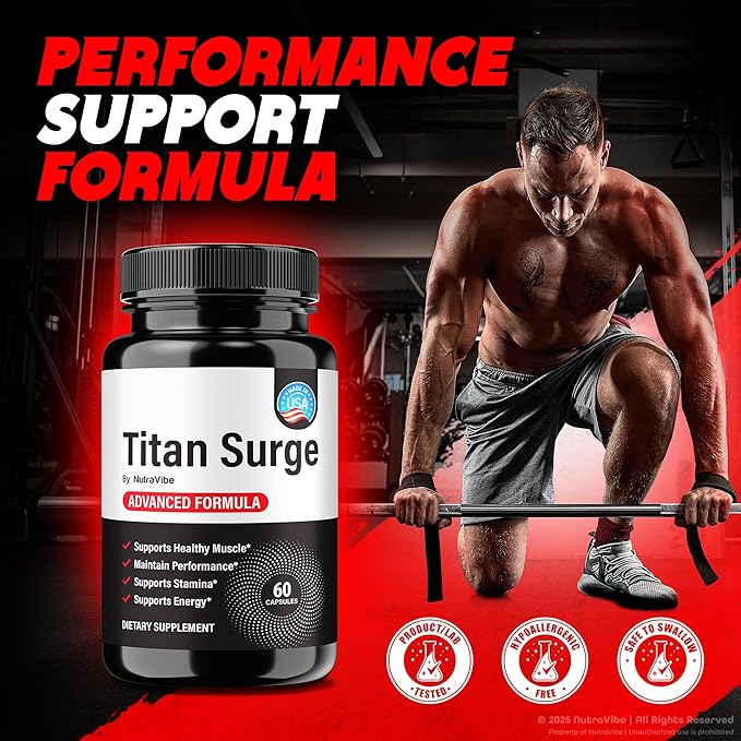 (3 Pack) Titan Surge – Men’s Protector Formula TitanSurge ME Caps for Peak Performance Nutrition &amp Pre Workout Support | Daily Health &amp Male Performance Blend Easy-to-Take Pills (180 Capsul