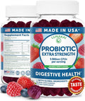Lunakai USA Made Probiotic Gummies - 5 Billion CFUs Vegan Non-GMO Gluten-Free - Digestive &amp Immune Support for Women &amp Men - 60 Chewable Gummies