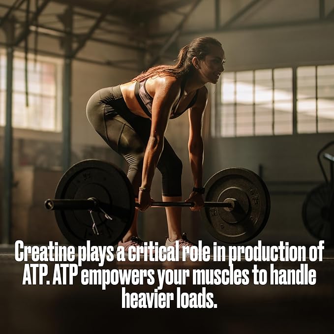 BULLFIT Pure Creatine Monohydrate Powder | 5g Per Scoop | Unflavored Mixes Instantly | Pharmacist Formulated Third-Party Tested | Strength Power &amp Muscle Recovery