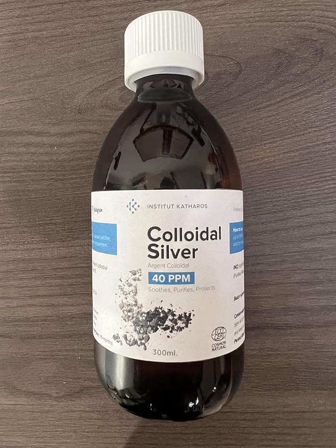 Colloidal Silver Liquid 10 fl oz &amp Spray to Fill ● Bioactive Hydrosol Silver Water ● Natural Immune Support Nano Sol Supplement Solution ● Ionic Minerals 40 PPM ● Organic Structured Plata Coloidal