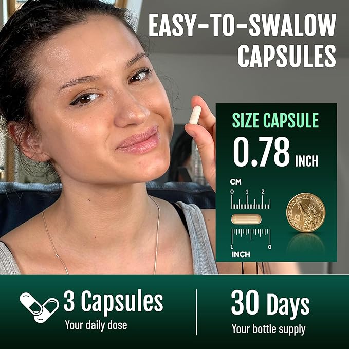 Natural Sleep Aid Supplement for Adults Without Melatonin - Non-Habit Forming Herbal Sleep - GABA L-Theanine Reishi Mushroom Apigenin Magnesium Glycinate 5-HTP - 90 Vegan Capsules