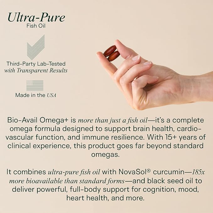 Adapt Naturals Brain &amp Body Wellness Bundle – Bio-Avail Omega+ Fish Oil &amp Luminous Mind Nootropic Supplement – 30-Day Supply