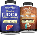 Nutrivein Premium Magnesium L-Threonate &amp TUDCA Supplement Bundle: High-Absorption TUDCA+ &amp Magnesium Threonate for Whole-Body Wellness Detox &amp Clarity