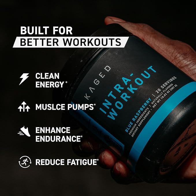 Kaged Intra-Workout Powder | Cherry Limeade | BCAAs L-Citrulline &amp Beta-Alanine for Endurance