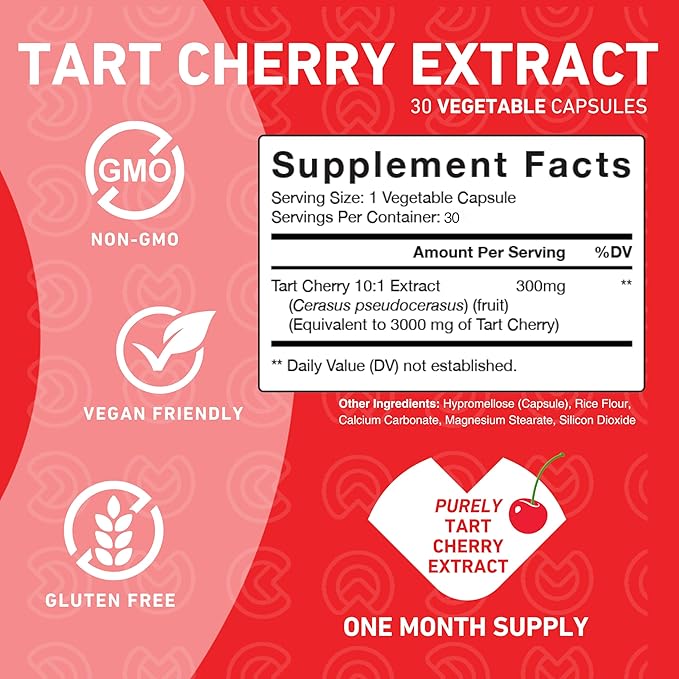 PUREFINITY Tart Cherry Extract Capsules + Uric Acid Flush Capsules Bundle