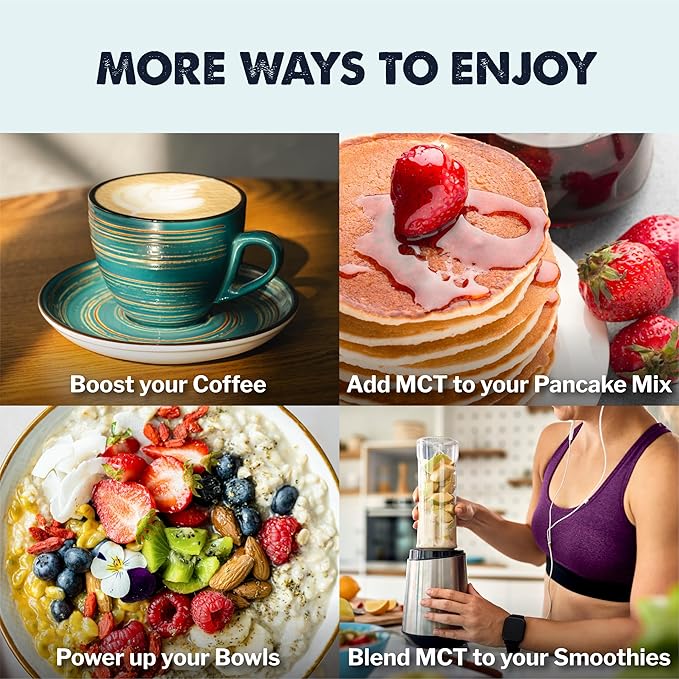 Organic MCT Oil Coffee Creamer – 100% Coconut Derived – Keto &amp Paleo Friendly Food Ingredient – Easy to Mix &amp Unflavored