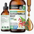 BIO KRAUTER® Sarsaparilla Root for Liver Support - Vegan &amp Pure Liver Supplement for Cleanse 680 mg per Serving - Natural Sarsaparilla Extract - 4 Fl.Oz 56-Day Supply Alcohol &amp Sugar Free