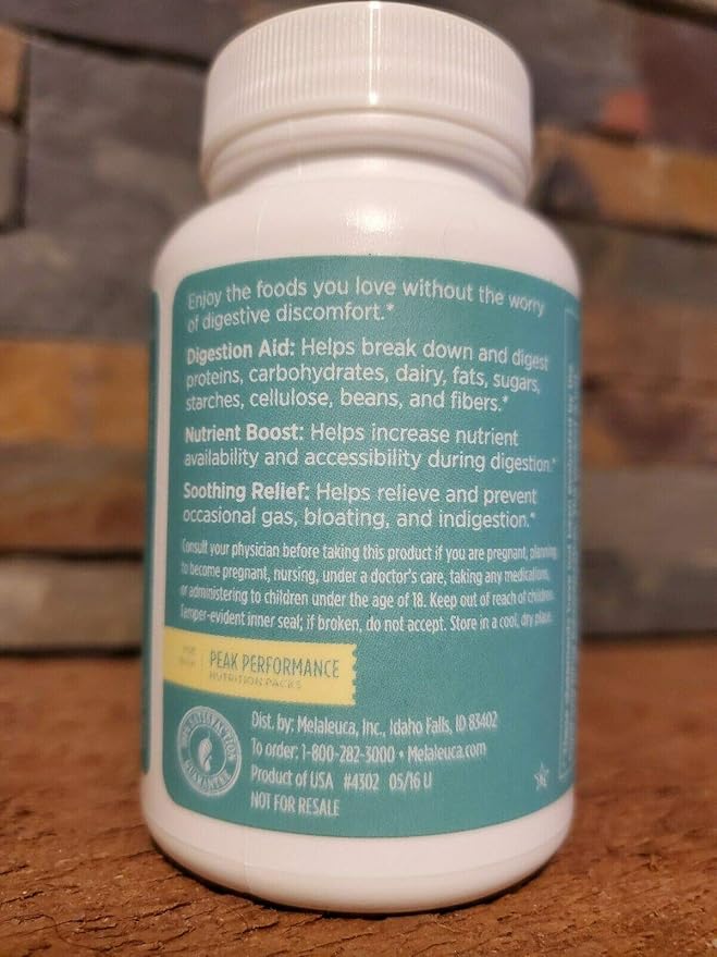 Melaleuca Good Zymes Digestive Supplement Melaleuca 60 Count Sealed Bottle