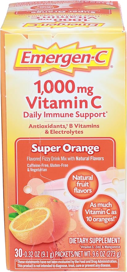 Emergen-C Super Orange 30 pack .32 oz each