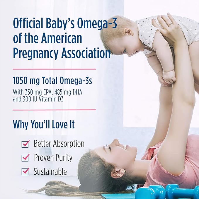 Nordic Naturals Baby’s DHA Unflavored - 4 oz - 1050 mg Omega-3 + 300 IU Vitamin D3 - Supports Brain Vision &amp Nervous System Development in Babies - Non-GMO - Servings May Vary