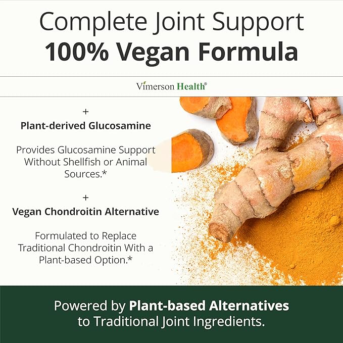 Glucosamine Chondroitin MSM – Joint Support Supplement for Women and Men with Glucosamine Sulfate 1500 mg Chondroitin and MSM – for Cartilage Joint Health and Flexibility – 180 Capsules Vegan