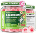 L-Glutamine 1200mg Gut &amp Immune Support GummiesLeaky Gut Repair Supplement with Slippery ElmMarshmallow RootGinger RootArabinogalactanOrganic AloeVitamin CVitamin D3ZincSugar-Free | 120 C