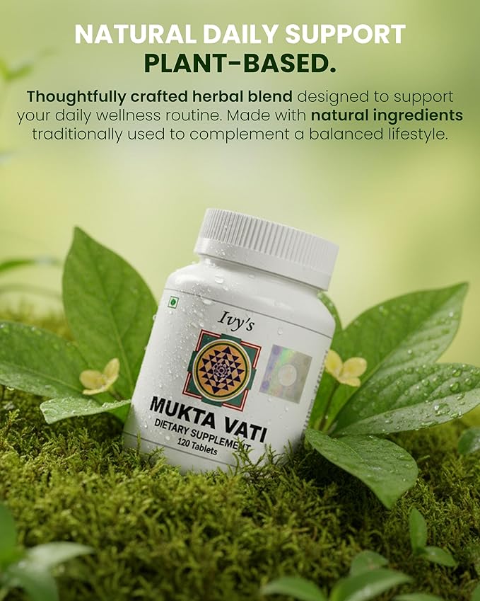 Ivy's Mukta Vati Herbal Tablets - Ayurvedic Formula Pack of 3