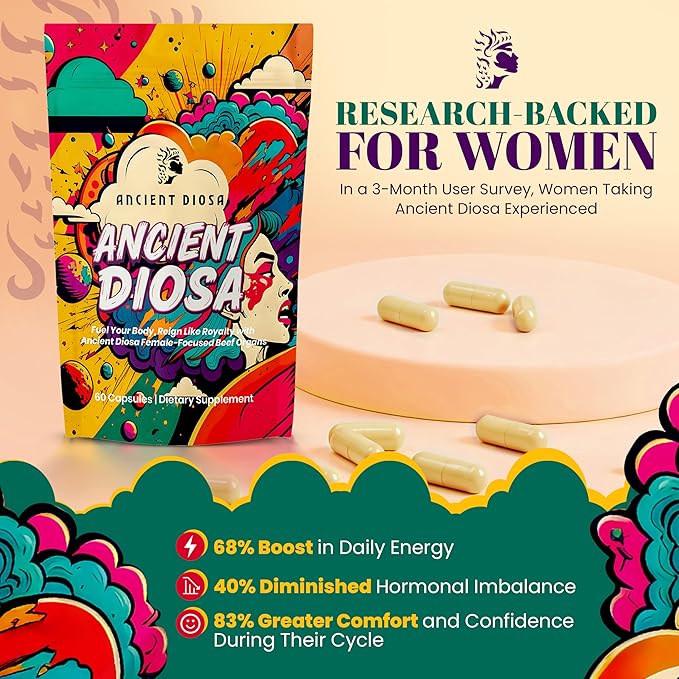 Grass Fed Beef Liver Capsules - Female-Focused Organ Supplement with Liver Heart Ovary &amp Uterus - Supports Hormone Balance &amp Vitality Whole Body Wellness - 60 Capsules