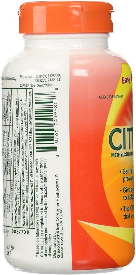 Citrucel Fiber Therapy for Regularity 500 mg - 240 Caplets