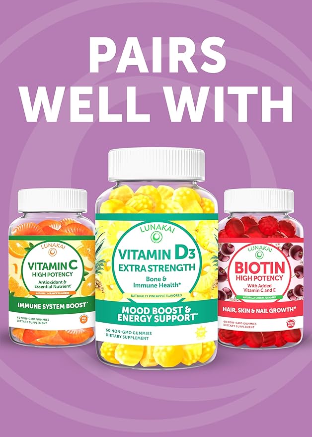 Lunakai USA Made 17-in-1 Prenatal Vitamins for Women with Iron &amp Folic Acid – Delicious Daily Prenatal Gummies for Maternal Wellness Support 60ct