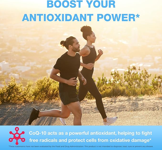 Vitamin World CoQ10 200 mg Softgels Coenzyme Q10 Supplements for Antioxidant Support Heart Health &amp Energy Production Gluten Free 60 Rapid Release Softgels