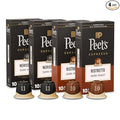 Peet's Coffee Dark Roast Espresso Capsules Variety Pack Compatible with Nespresso Original Machine 100% Arabica Coffee - Intensity 10-11 40 Count (4 Boxes of 10 Espresso Capsules)