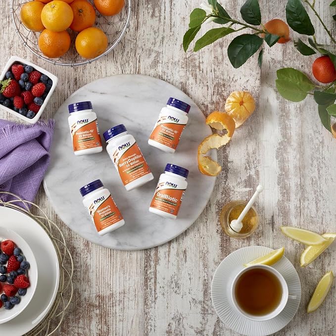 NOW Foods Supplements Probiotic-10™ 50 Billion with 10 Probiotic Strains Strain Verified 50 Veg Capsules