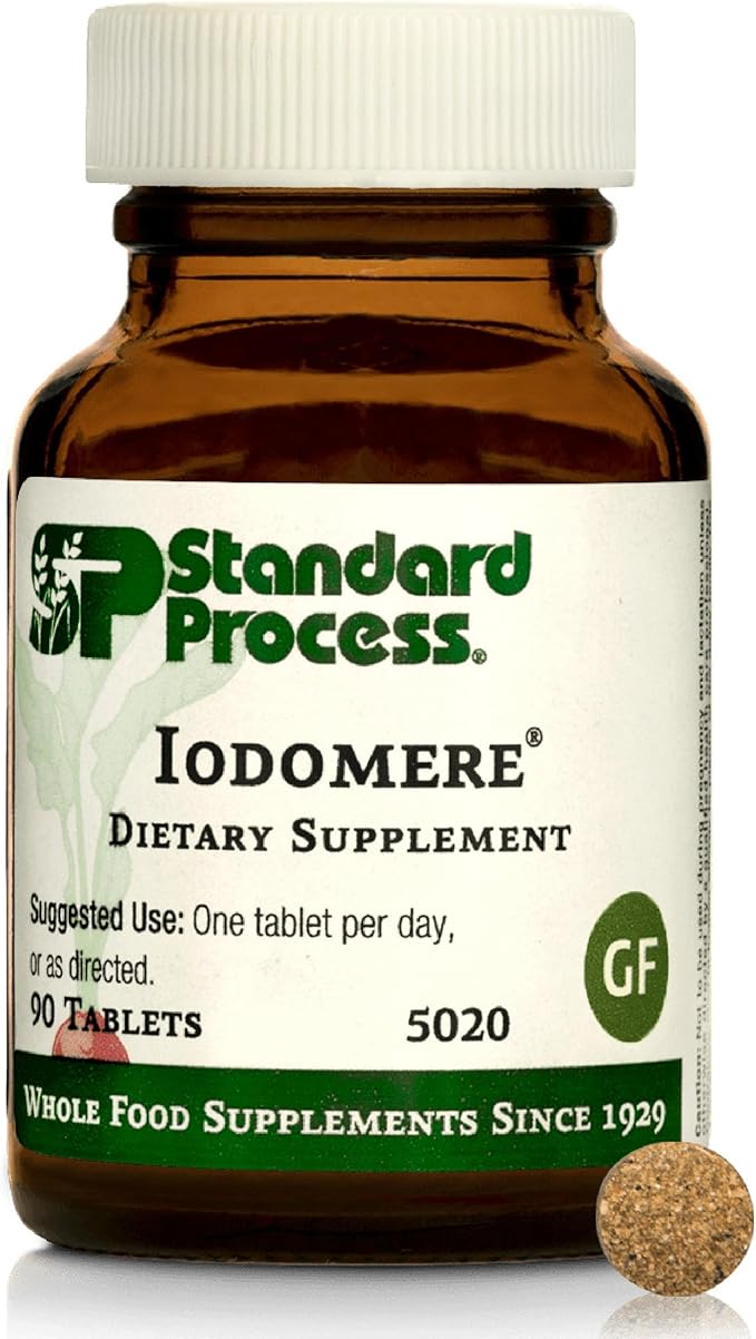 Standard Process Iodomere - Daily Supplement to Support Your Metabolism Immune Function &amp Thyroid Hormone Production - Gluten-Free Non-Dairy &amp Non-Soy - 90 Tablets (90 Servings)